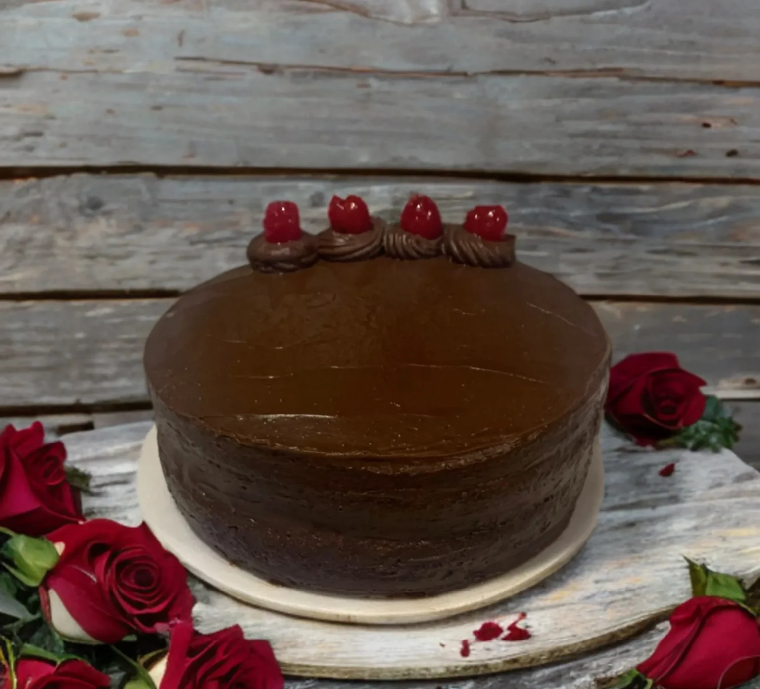 Torta de chocolate con cobertura de ganache